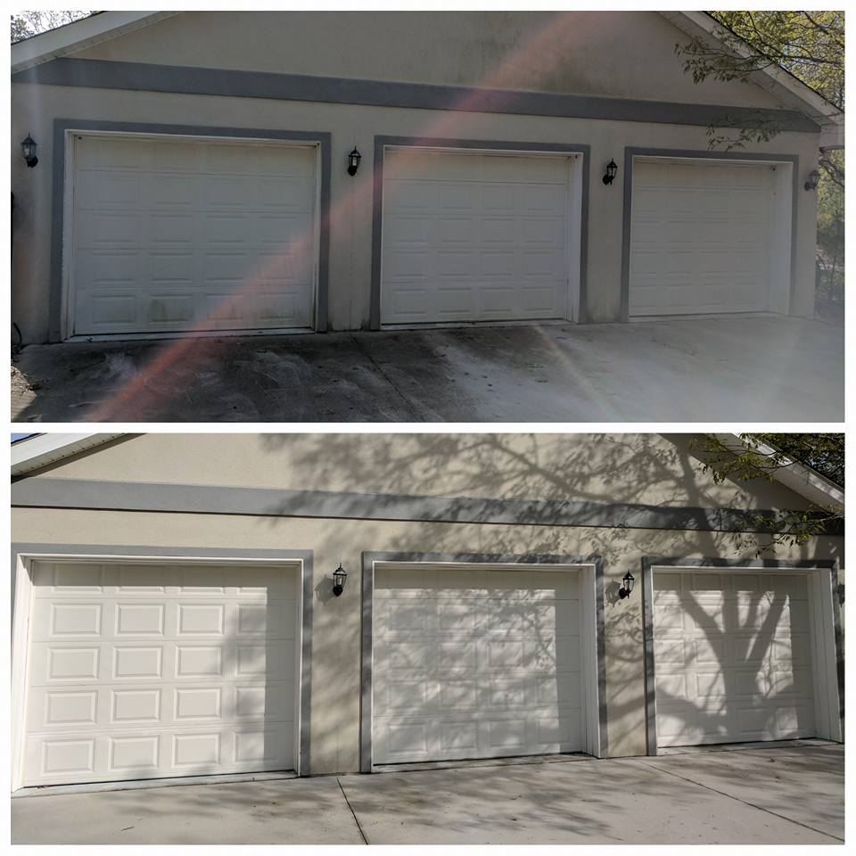 Pressure Wash Garage Walls Doors Pressure Washing Company Ocala FL